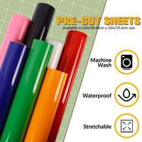Vinil Heat Press HTV, Vinil Setrika Easyweed Stretch, HTV, Vinil Transfer Panas untuk Kaos