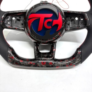 Volante Deportivo VW GTI de Instalación Plug and Play para Teramont, Golf MK7, <span class=keywords><strong>Scirocco</strong></span>, Sportsvan, Sagitar B8, Base Plana - Product Image 4