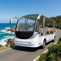 Nouveau véhicule électrique 14 places à toit ouvert 2026 – Navette et bus touristique pour sites panoramiques et hôtels