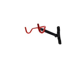 YS BR 3 <span class=keywords><strong>Portabici</strong></span> <span class=keywords><strong>Doppio</strong></span> <span class=keywords><strong>da</strong></span> Parete con Supporto Ribaltabile in Acciaio e Verniciatura a Polvere Rossa, Facile Installazione per Garage e Capanno - Product Image 2