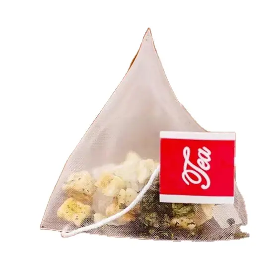 Bolsa de té de fruta oolong con sabor a melocotón orgánico y manzana, bolsas de té sin blanquear