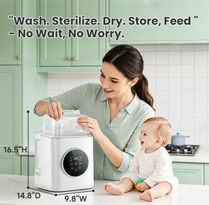 Sterilizzatore e Asciugatore per Biberon Senza BPA con Finestra Trasparente per Visualizzazione - Product Image 3