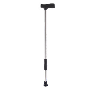 Muleta Individual de Acero Inoxidable con Altura Ajustable para Personas Mayores, Ayuda para Caminar - Product Image 5