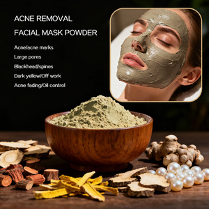 OEM/ODM poudre de masque anti-acné à base de plantes naturelles pures pour l'acné, les points noirs, éclaircissant le teint, la réparation des peaux sensibles - Product Image 2