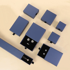 Schiebelade-Schmuckbox aus Papier mit Schwarzem Schaumstoff für Schmuckverpackungen - Product Image 5