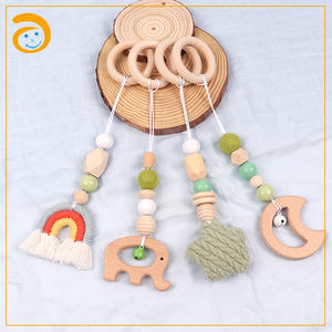 Activity Leaf Animal Wooden Fitness Frame <strong>Toys</strong> Play Mat Dolls Gym Baby <strong>Pram</strong> Pushchair <strong>Hanging</strong> <strong>Toy</strong> Wood Baby Sensory <strong>Toys</strong> - Product Image 4