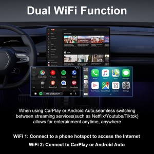 Adaptador CarPlay Inalámbrico Transfronterizo de Cableado a Inalámbrico y Android Auto para <span class=keywords><strong>Conversor</strong></span>, Actualización en Línea Manos Libres, Sistema de Infoentretenimiento en el Vehículo - Product Image 4