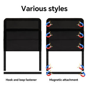 Pare-soleil pour fenêtre de camping-car HOMFUL, fixation magnétique ou à crochets et boucles, isolation <span class=keywords><strong>4</strong></span> couches, protection UV, tapis de fenêtre noir - Product Image 4