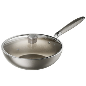 Little Bear Titanium Ceramic Nonstick Frying <b>Pan</b> 30Cm 32Cm With Lid For Induction Cooktop Home Use - Product Image 5