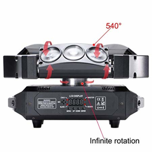 Lámpara de Discoteca con Efecto de Haz de Luz LED RGB, Luz Láser Blanca con Movimiento de Araña, Activación por Sonido, para Parques Temáticos, IP55, Garantía de 5 Años - Product Image 3
