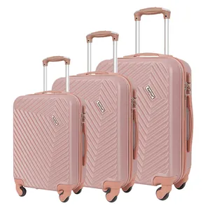 Viaje de larga distancia tiempo equipaje Rosa oro moderno moda maleta mujer bolso para damas