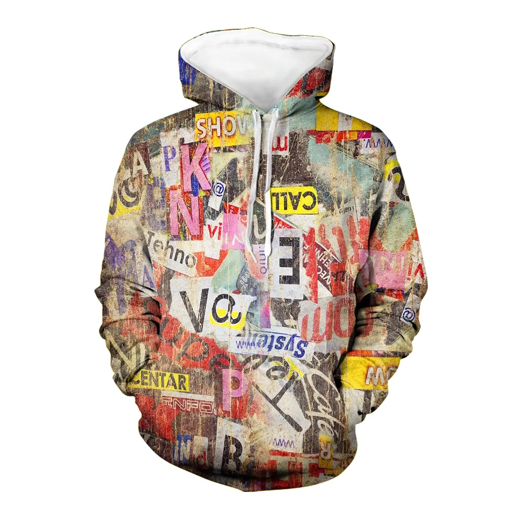 Custom MOQ 1 Print On Demand Sweatshirt Oversize Hoodie Pocket Tops Long Sleeve 3D Full Print Pullover Women Men Hoodie