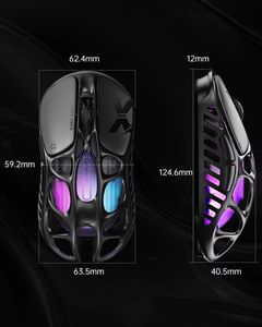Ratón Inalámbrico para Juegos GravaStar Mercury X Pro RGB, Sensor PAW3950, 32000 DPI, Frecuencia de Actualización de 8000 Hz, Ultraligero de 49 g - Product Image 3