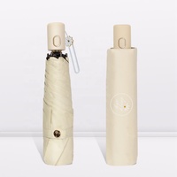 Parapluie ShineRain en promotion, portable, léger, compact, entièrement automatique, mini, pliable en 3 sections, en alliage d'aluminium, protection UV UPF 50, motif marguerite de dessin animé