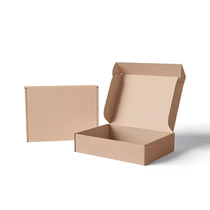 Venta al por mayor personalizado pliegue cosmético corrugado embalaje envío correo Kraft regalo joyería caja de papel para pequeñas empresas - Product Image 1