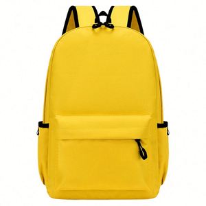 2025 New <b>Simple</b> Solid Color <b>Backpack</b> Learning <b>Backpack</b> Leisure Travel <b>Backpack</b> Wholesale - Product Image 2