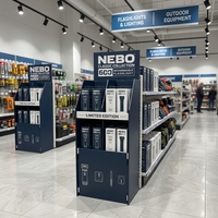 Support d'affichage en papier sur pied avec installation rapide, conception personnalisée pour les présentoirs de magasin