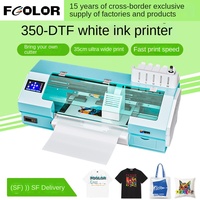 Imprimante à jet d'encre blanche A3 Machine d'impression numérique à transfert thermique à plat de bureau à grande vitesse pour vêtements T-Shirts 35CM DTF