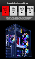 Lovingcool vente chaude nouveau modèle prix usine bas quantité minimale de commande ATX/M-ATX boîtier PC ordinateur de jeu boîtier et tours serveur PC châssis bureau