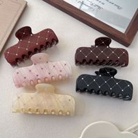 Barrettes à cheveux rectangulaires épaisses en acétate avec strass, couleur gelée, personnalisables avec logo BIZE, vente directe usine pour femmes, idéales pour les fêtes