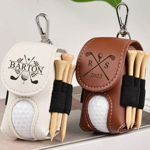 Sac de golf en PU imperméable personnalisable, vente chaude transfrontalière, sac de rangement pour balles et pin's de golf à suspendre à la taille pour l'extérieur avec gravure laser - Product Image 1