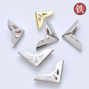 Iron <b>Corner</b> <b>Protectors</b> 23x23x2mm 24x24x5mm 30x30x4mm Hollowed Out For Photo Frame Book Decorative Metal Hardware Accessory - Product Image 1