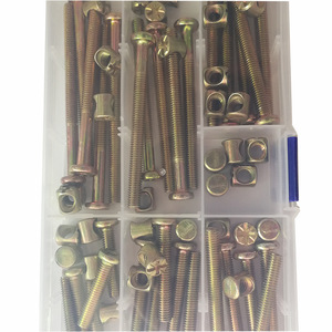 Juego de tornillos y tuercas hexagonales en caja para bricolaje, para muebles de madera y cunas de bebé, Grado A, Clase 8.8, Estándar GB - Product Image 3