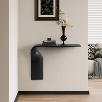 Console murale moderne minimaliste en bois de frêne haut de gamme, écologique, facile à assembler, ultra-étroite pour couloir, hall d'entrée