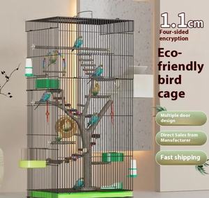 Gabbia di Lusso per Uccelli e Pappagalli a Villa Grande, Costruzione in Ferro e Metallo, Ecologica per Allevamento - Product Image 2