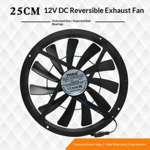 Ventilateur d'extraction axial silencieux 25CM 250mm 220V pour fenêtre, camping-car, dortoir, <span class=keywords><strong>armoire</strong></span> à haut-parleurs - Réversible - Product Image 3