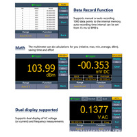 OWON XDM1041/1241 Multimeter Digital Desktop Empat Setengah Digit Tampilan Presisi Tinggi Rentang Otomatis Anti Panas