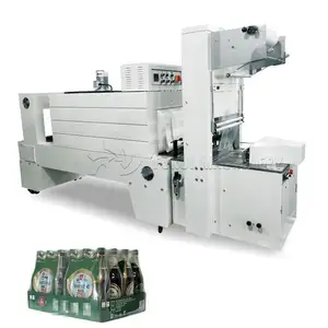2 in 1 PE film automatic wrapping shrinking machine for water beverage bottles/Box Shrink Wrapping Machine