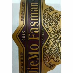 Autocollants d'étiquette de vin en papier texturé de luxe privé auto-adhésif personnalisé en gros - Product Image 6