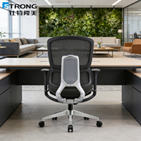 Chaise de bureau ergonomique en maille avec hauteur réglable, accoudoirs 3D réglables, soutien lombaire, chaise pivotante pour le travail quotidien