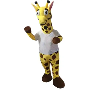 Hola costumi della mascotte della giraffa per adulti