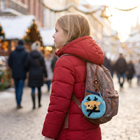 Porte-monnaie en peluche de Noël mignon en gros – 6 modèles, mini Père Noël, renne, pochette rembourrée, porte-clés, breloque de sac, cadeau de vacances