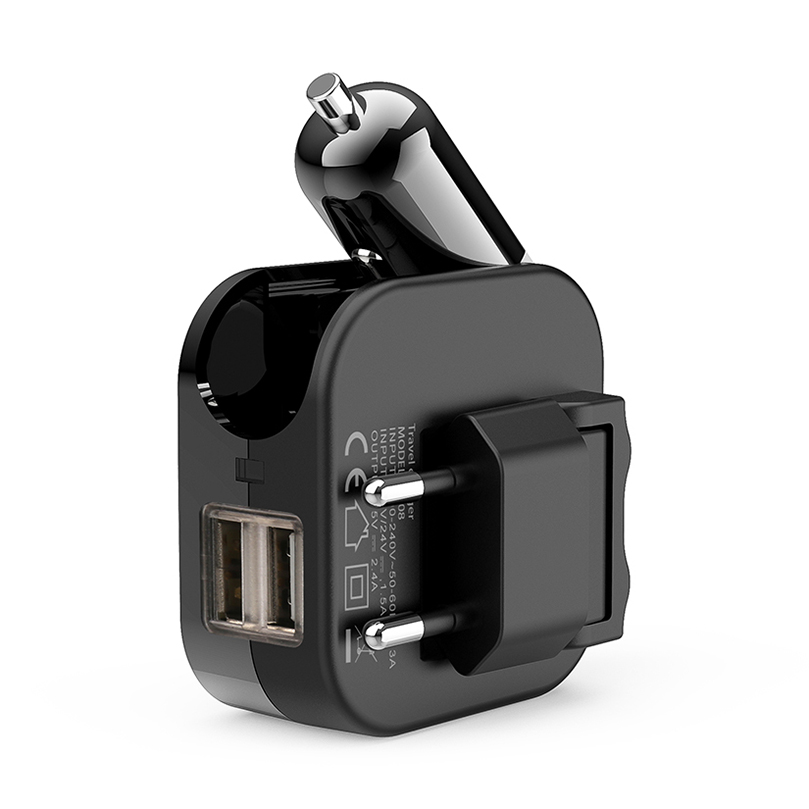 Мобильные телефоны, планшеты, mp3 устройства используют домашнее зарядное устройство + Автомобильное зарядное устройство