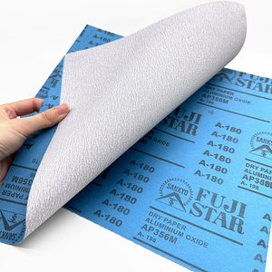 Fujistar Matériel pour meubles Papier abrasif à sec pour polissage Papier abrasif à sec en oxyde d'aluminium blanc Grets de papier abrasif pour <span class=keywords><strong>bois</strong></span> - Product Image 1