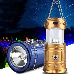 Lámpara de mano LED plegable para exteriores, farol recargable para acampar con energía Solar - Product Image 2