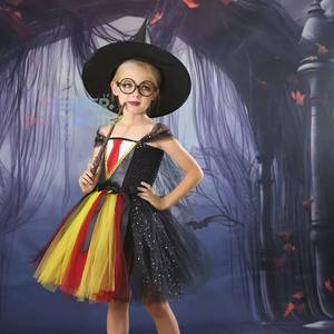 Disfraz de Bruja Pequeña de Halloween para Niñas de HP, Disfraz de Cosplay de TV y Películas, Material de Poliéster, Tallas S-XXL - Product Image 1