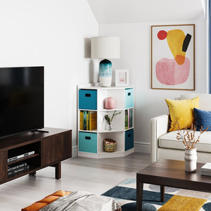 Trẻ em kệ sách và đồ chơi sang trọng hiển thị lưu trữ Organizer Rack 9 <span class=keywords><strong>cubby</strong></span> tủ góc đồ nội thất cho trẻ em - Product Image 2