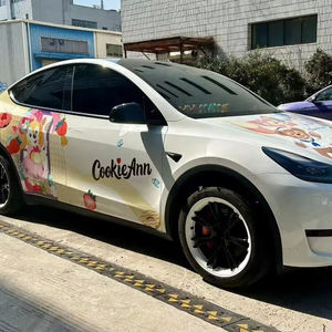 Nouvelles films adhésifs personnalisables en PVC de haute qualité à faible adhérence pour carrosserie automobile, réparation et embellissement, design anime graffiti OEM/ODM - Product Image 1