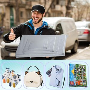 Sacs d'emballage logistique VANTUR blancs en polyéthylène basse pression, résistants à l'usure, auto-scellants, sur mesure pour vêtements - Vente en gros - Product Image 5