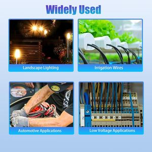 Conector de Cable Reason S1 600V 14-22 AWG, Terminal Espiral Negro de Tamaño Pequeño para Cableado Eléctrico - Product Image 4
