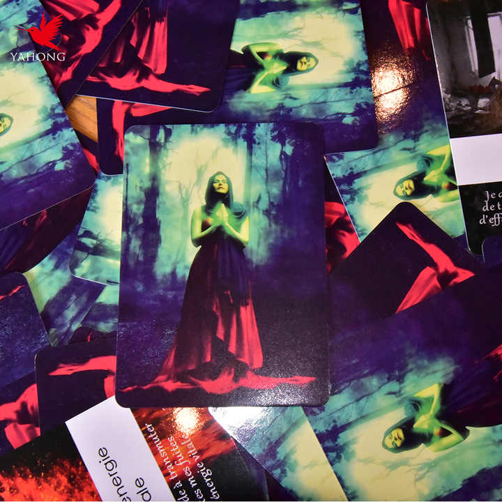 High Quality Custom Tarot Oracle Playing Cards Deck Plastic Playing Cards Printed on Art Paper ...