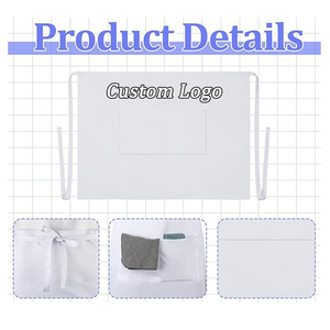 Tablier personnalisé <span class=keywords><strong>de</strong></span> haute qualité avec logo pour femmes et hommes, noir, avec poches et liens, pour serveurs, serveuses, chefs et personnel d'accueil. - Product Image 5
