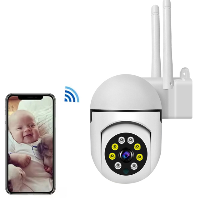 V380PRO 1296P WiFi Wireless Home Security Camera with Night Vision Motion Detection and Two-Way Audio 3MP 2.4GHz CMOS Sensor