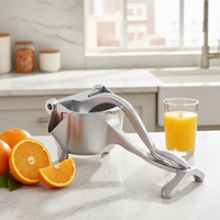 Presse-agrumes manuel en alliage d'aluminium avec poignée ergonomique pour citron, orange, grenade