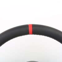 Volant sport en cuir à fond plat pour BMW, fabrication du fabricant, surpiqûres de précision, Série 3 E90 E91 E92