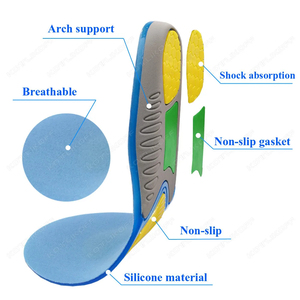 Solette in Gel TPE con Supporto per Arco Plantare, Ammortizzanti, Traspiranti e Lavabili per <span class=keywords><strong>Scarpe</strong></span> da Escursionismo, Allenamento, Basket e Atletica - Product Image 2